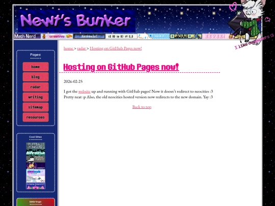 radar/hosting-on-github-pages screenshot