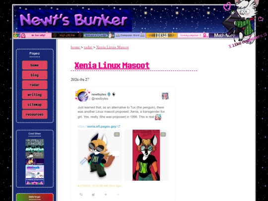 radar/xenia-linux-mascot screenshot