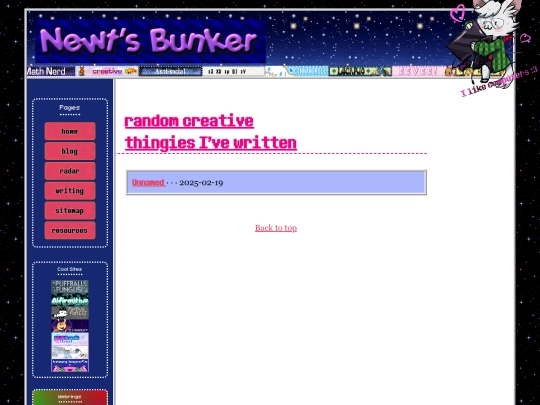 writing screenshot