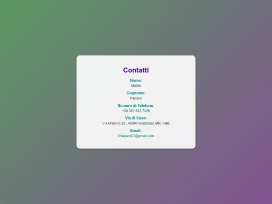 contatti screenshot