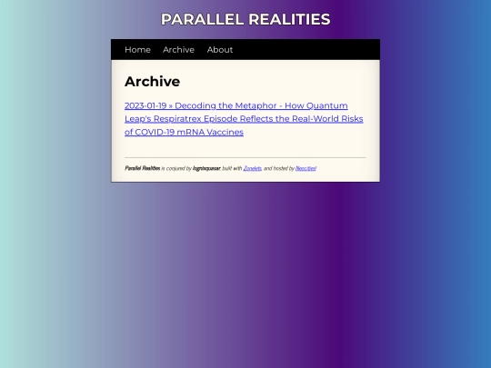 archive screenshot