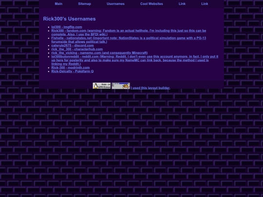 usernames screenshot