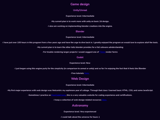 projects screenshot