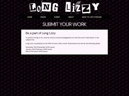 zine/submit screenshot