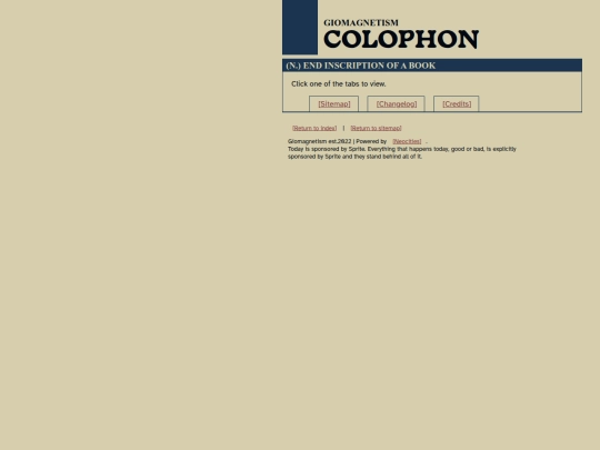colophon screenshot
