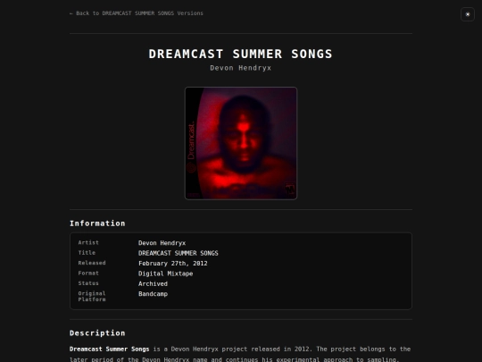 dreamcast-summer-songs screenshot