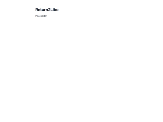 series/exploitation/ret2libc screenshot