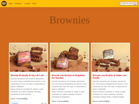 HTML/Trabalho/1Brownie screenshot