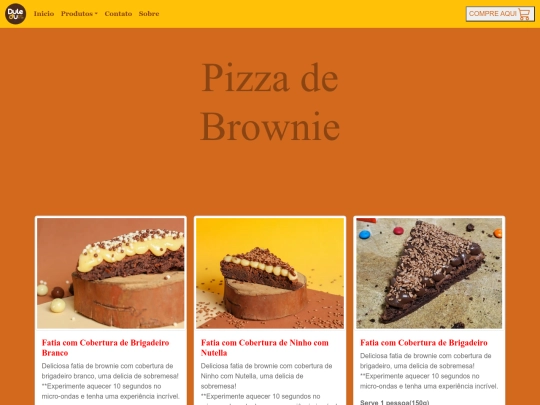 HTML/Trabalho/2PizzadeBrownie screenshot