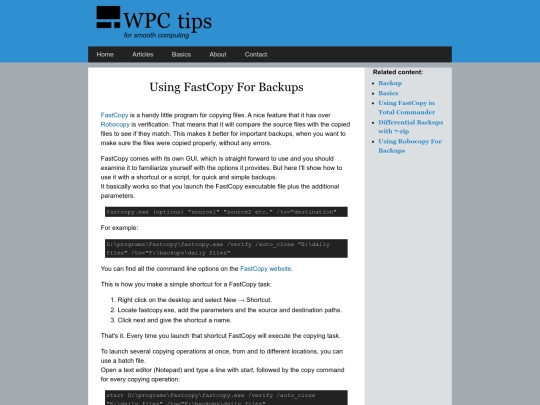 fastcopy screenshot
