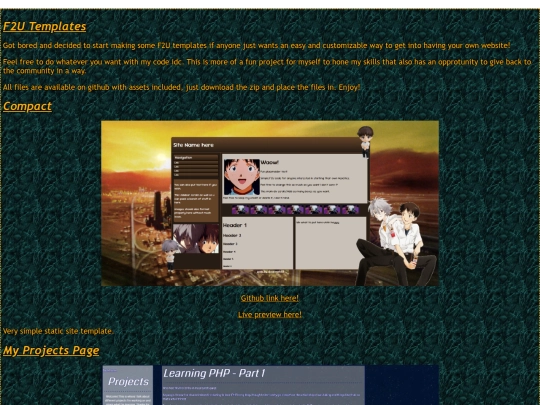 templates screenshot