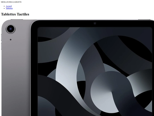 Tablette screenshot