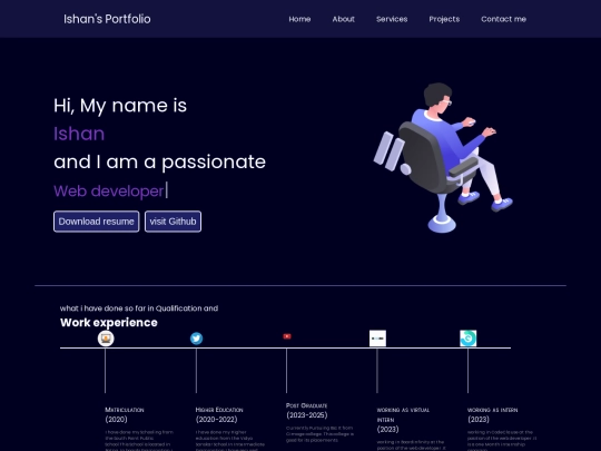 ishanportfolo screenshot