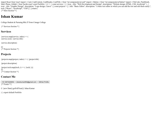 services screenshot