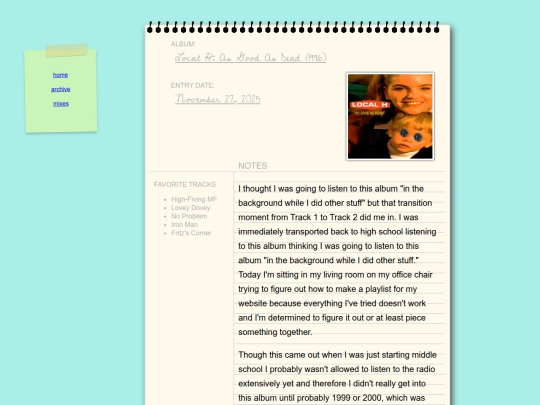 mixes/journal/posts/2025-11-27-Local-H-As-Good-As-Dead-1996 screenshot
