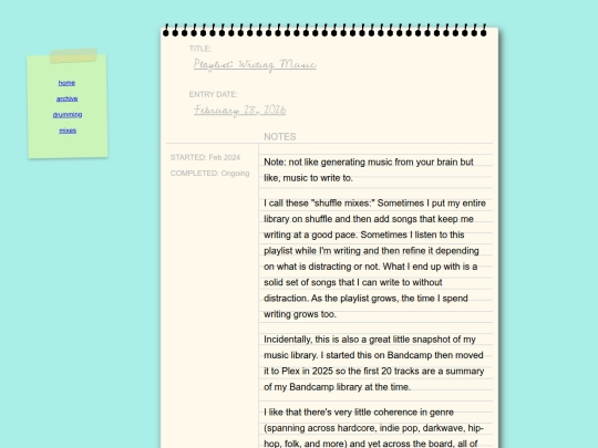 mixes/journal/posts/2026-02-28-Writing-Music screenshot