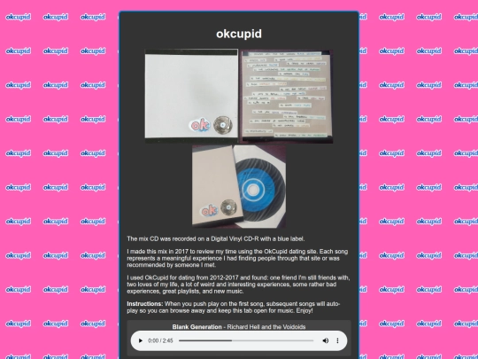 mixes/okcupid screenshot