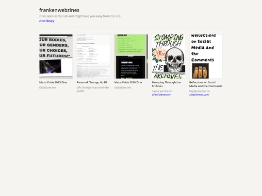 webzines screenshot