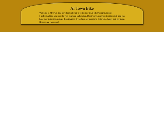 Cyoas/AI town bike screenshot