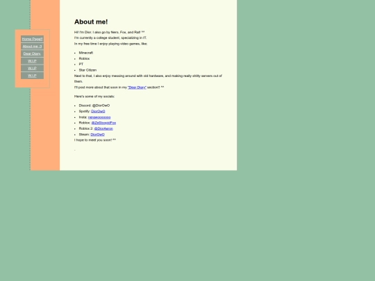 aboutme screenshot