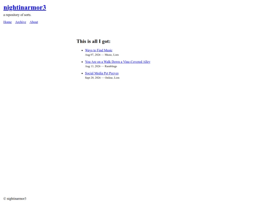 archive screenshot
