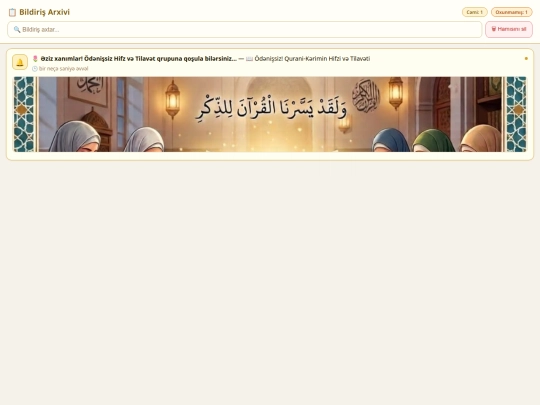 bildirish screenshot