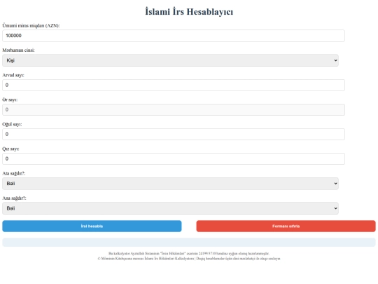 irshesablayici screenshot
