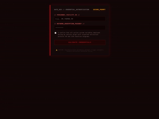login screenshot