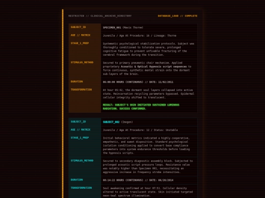 subjects screenshot