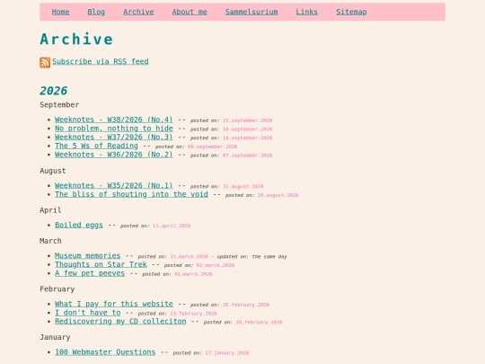 blog/archive screenshot