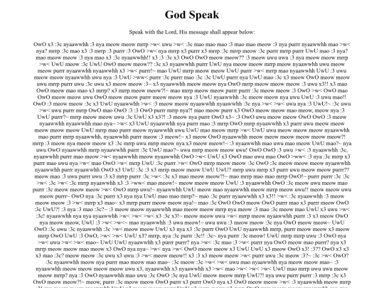 misc/godspeak screenshot