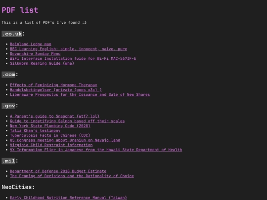misc/pdflist screenshot