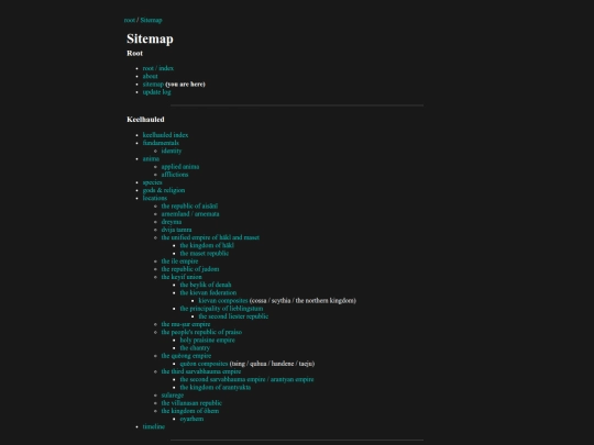 sitemap screenshot