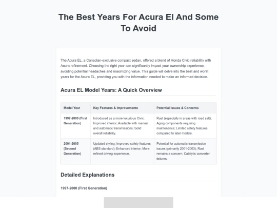 the-best-years-for-acura-el-and-some-to-avoid screenshot
