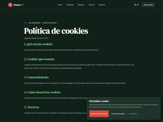 cookies screenshot
