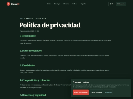 privacidad screenshot