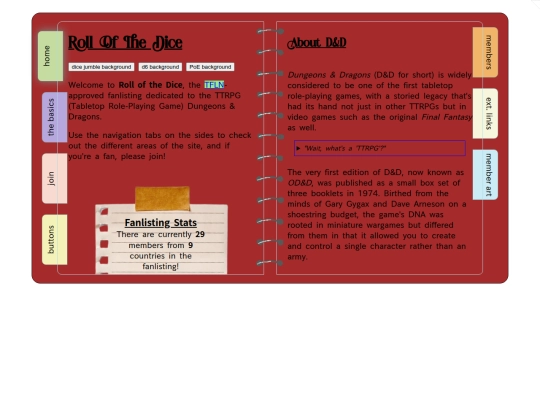 dnd/fanlisting screenshot