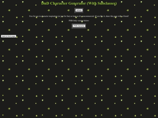 dnd/generator screenshot