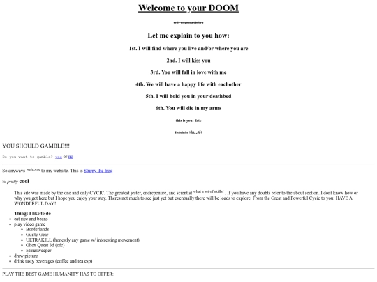 First webite v1.05  screenshot