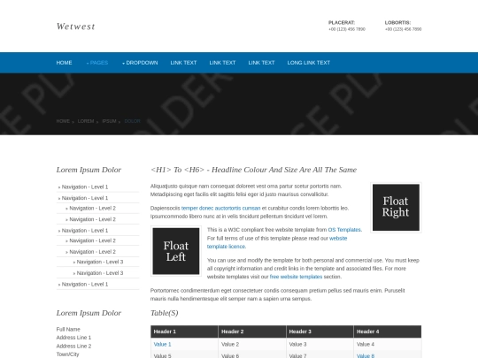 pages/sidebar-left screenshot