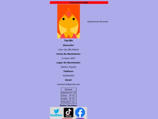 Currículum Vitae/practika08 screenshot