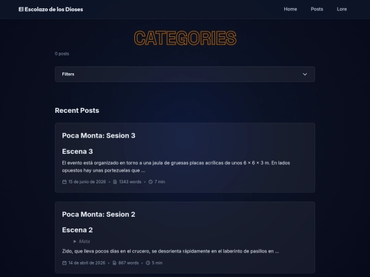 categories screenshot