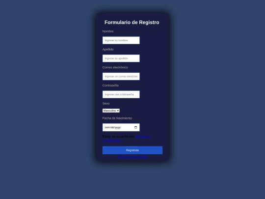 css/registro screenshot