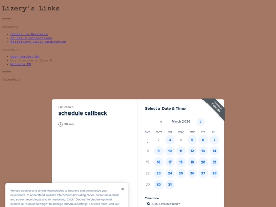 links screenshot