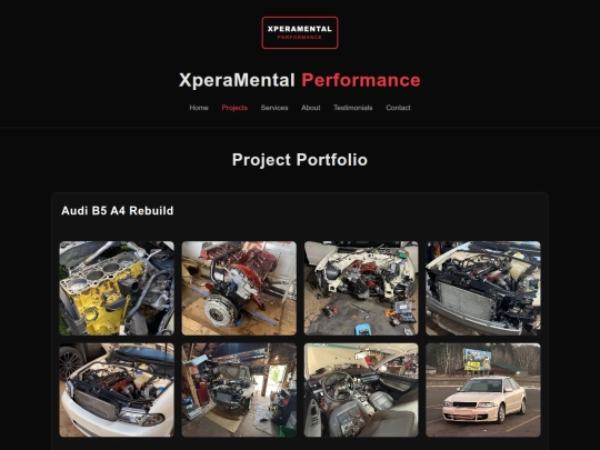projects screenshot