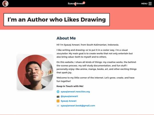 aboutme screenshot