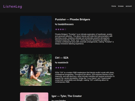 reviews screenshot