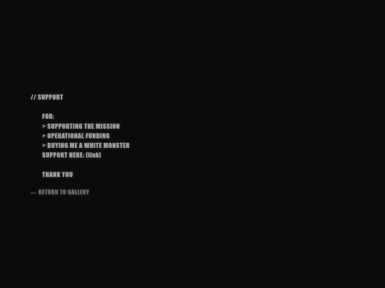 support screenshot