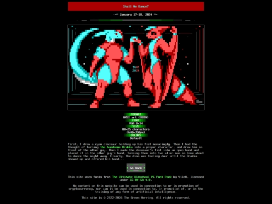 art/2024/ALIENDANCE screenshot