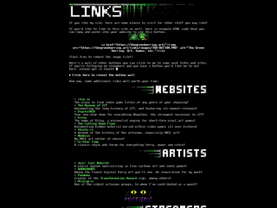 links screenshot